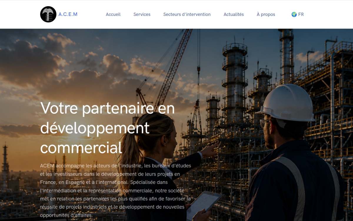 Aperçu du projet ACEM Conseil – installation industrielle